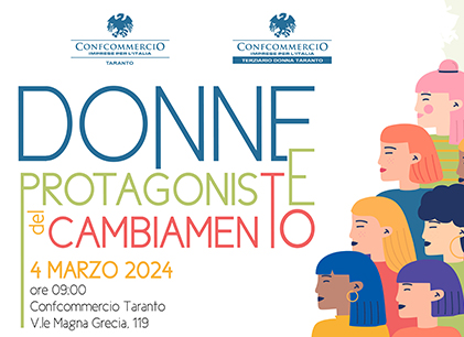 “DONNE PROTAGONISTE DEL CAMBIAMENTO” Talk a più voci sui temi del cambiamento come opportunità di crescita personale e lavorativa.