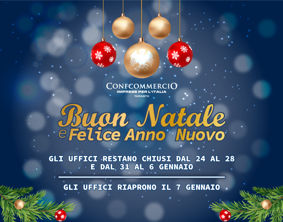 Buone Feste da Confcommercio Taranto
